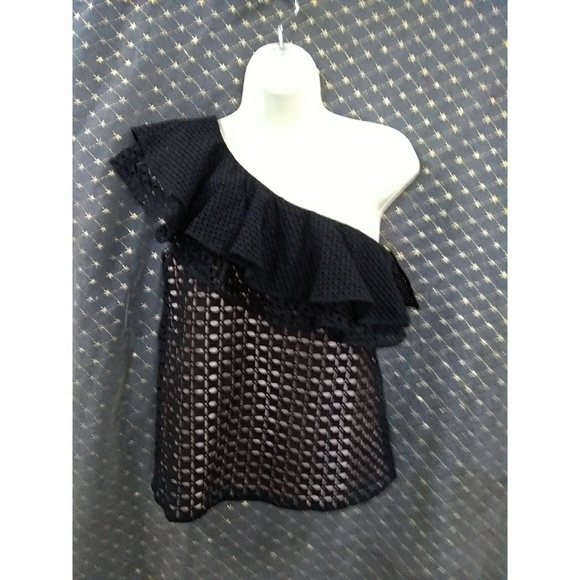 J.CREW ONE-SHOULDER  FLUTTER SLEEVE - Picture 2 of 4